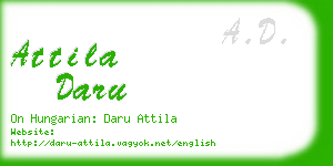 attila daru business card